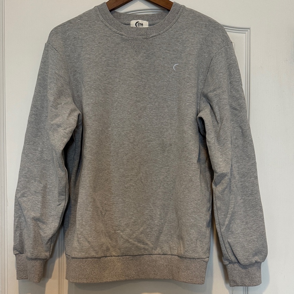 Men's Gray Crewneck Sweatshirt by ZYIA
